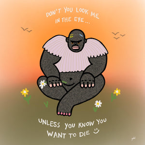 Grumpy Gorilla Poster